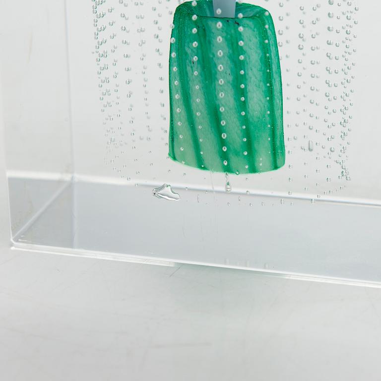 Oiva Toikka, årskub, signerad Oiva Toikka, Nuutajärvi 1995, numrerad 370/2000.