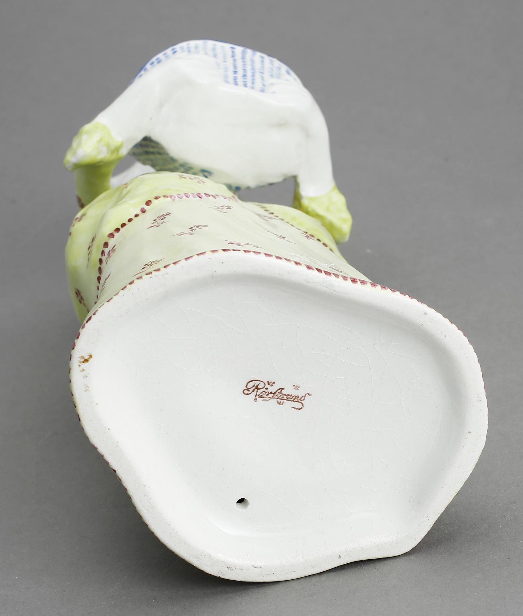 FIGURIN, flintgods, Alf Wallander, Rörstrand, 1900-talets början.