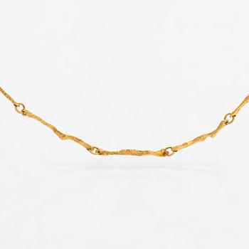 Björn Weckström, A 14K gold necklace 'Golden stream'. Lapponia 1974.