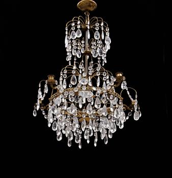 LJUSKRONA, gustaviansk stil, 1900-talets andra hälft. Höjd 67 cm.