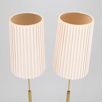 A pair of late 20th century floor lamps.