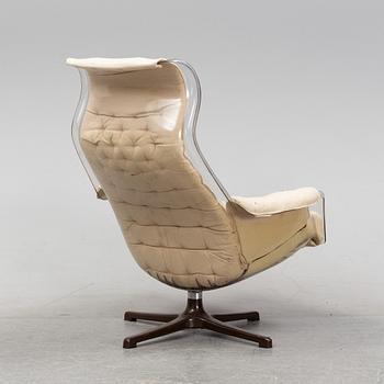 Alf Svensson & Yngvar Sandström, a 'Form 8'/'Galaxy' easy chair, Dux, 1970's.