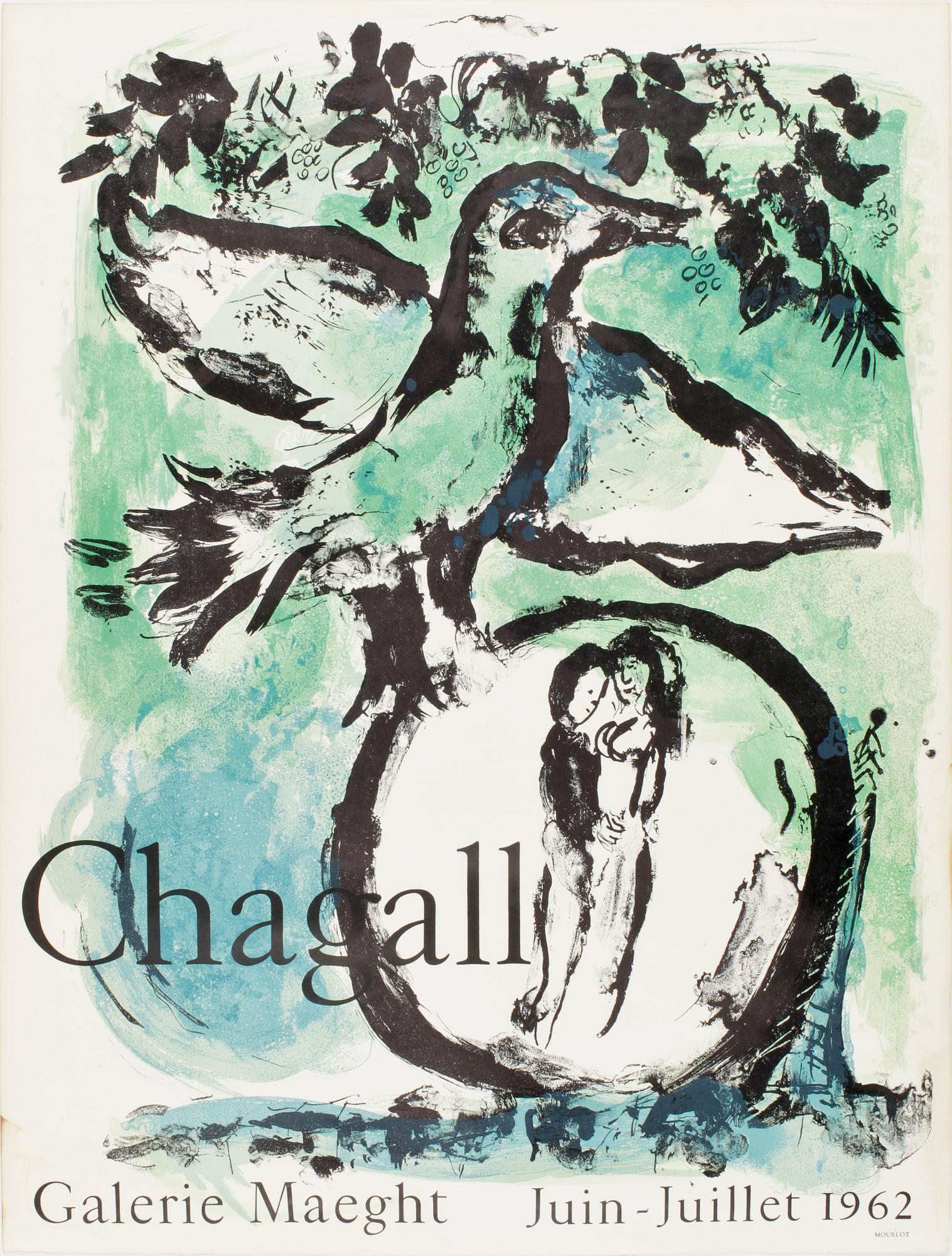 MARC CHAGALL, färglitografiska affischer, 3 st.