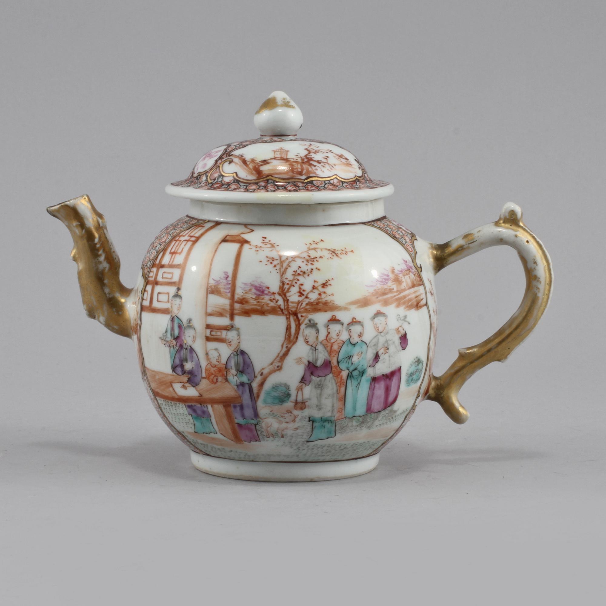 TEKANNA, porslin, Kina, 1700-tal.