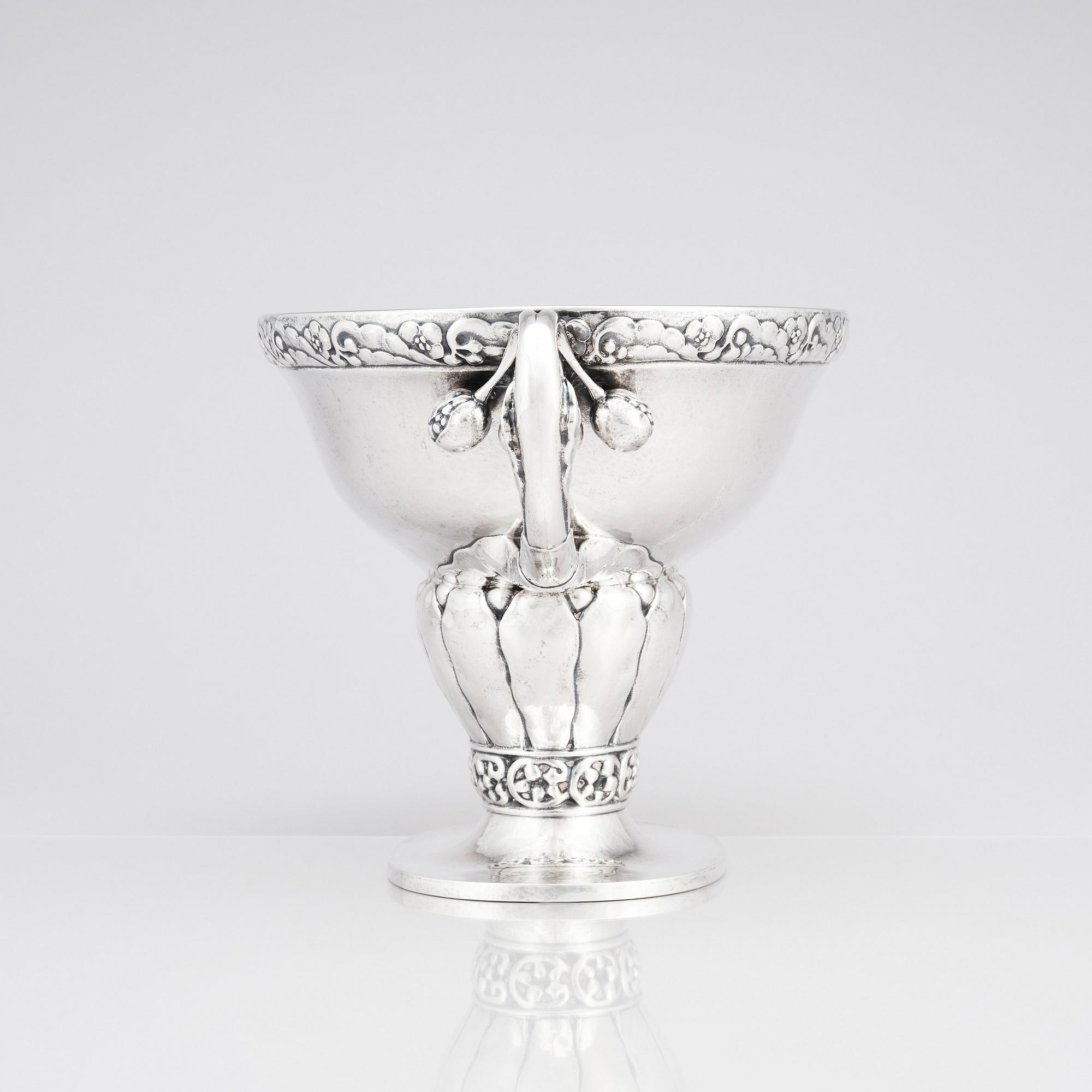 Georg Jensen, an 830/1000 silver jardinère, Copenhagen ca 1915-1919.