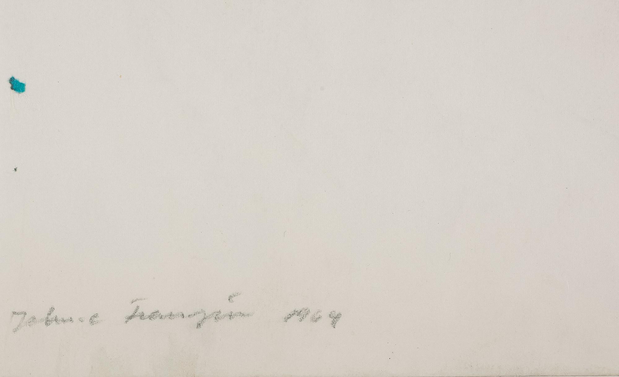 JOHN-E FRANZÉN, blyers på papper. Signerad John-e Franzén och daterad 1964.