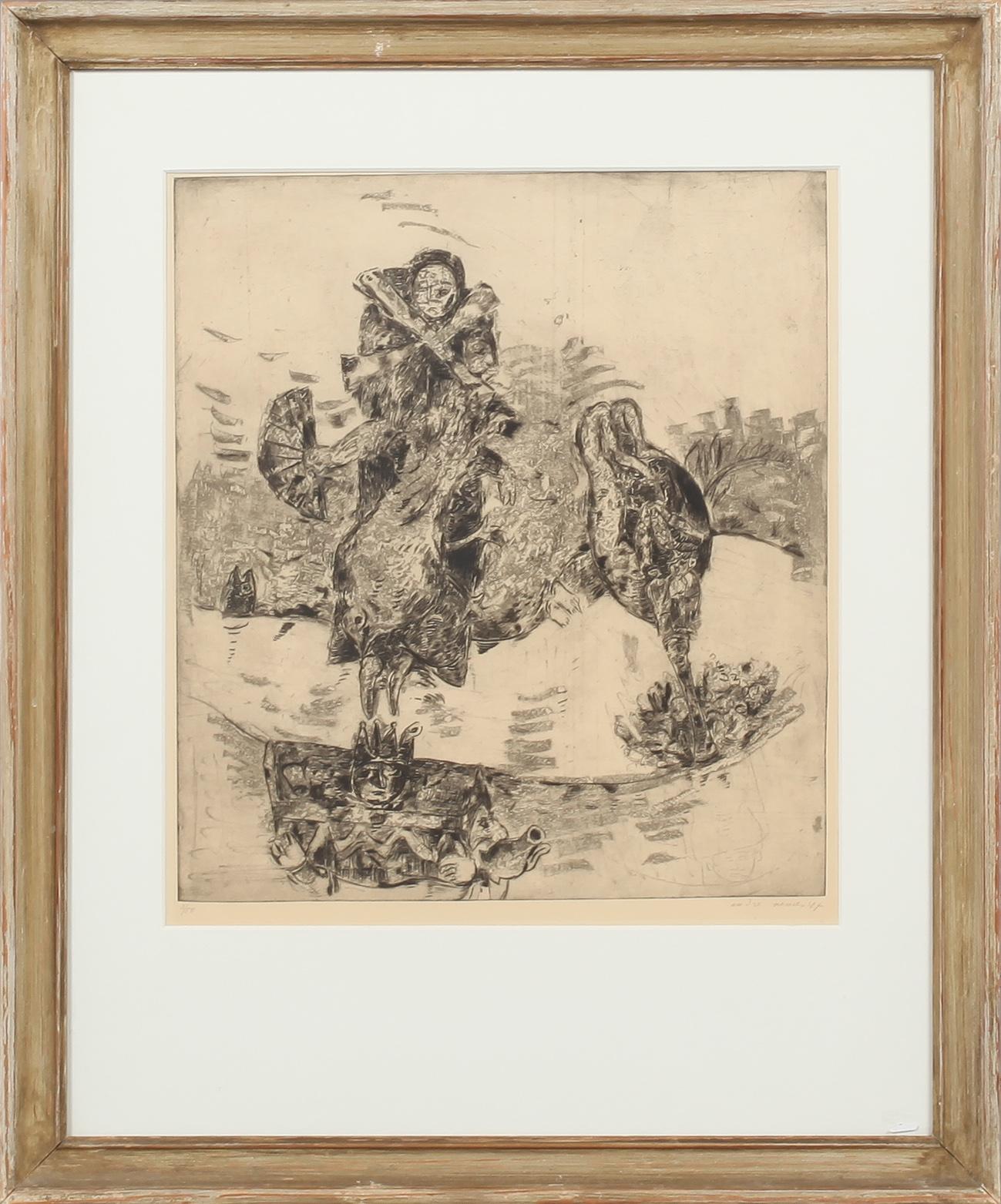 ENDRE NEMES, etsning, signerad, daterad 47 och numrerad 3/50.