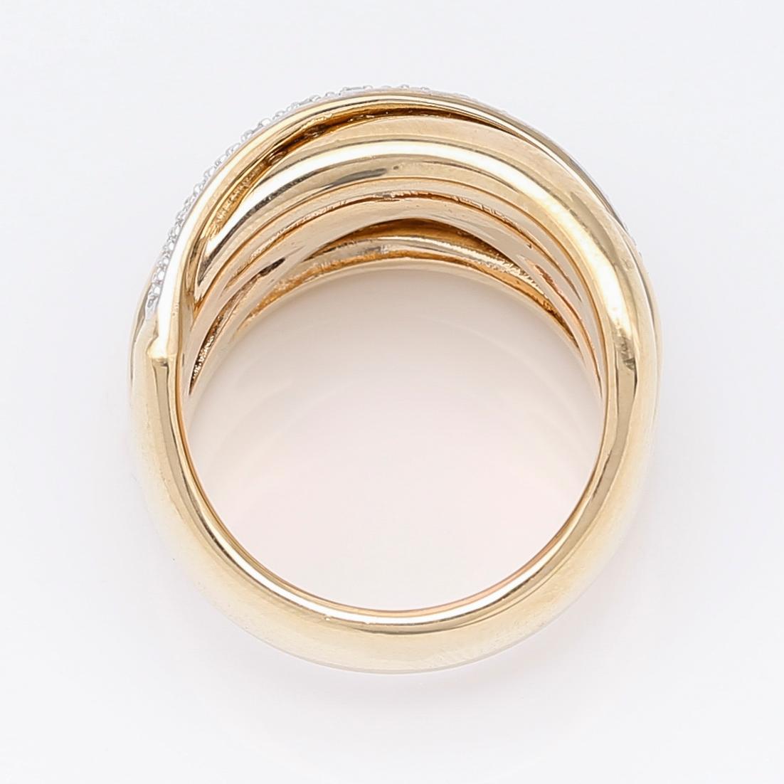 RING, 14K guld/vitguld och diamanter.