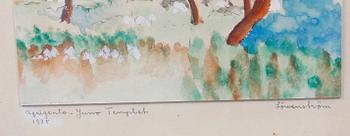 CARL LÖWENSTRÖM, akvarell, sign o dat 1938.