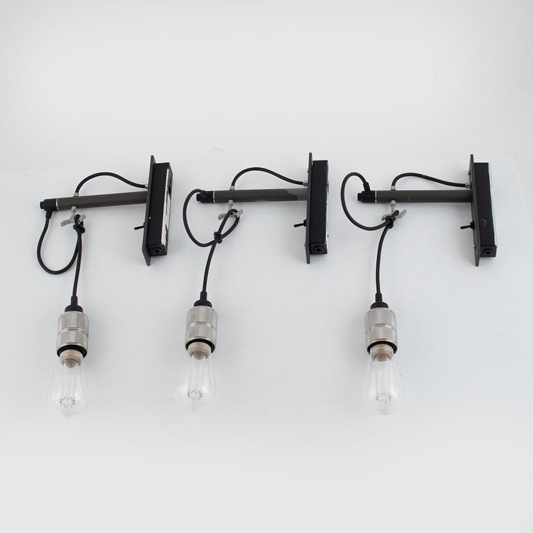Buster+Punch, three "Butcher's Hook"/model A9 wall lamps.