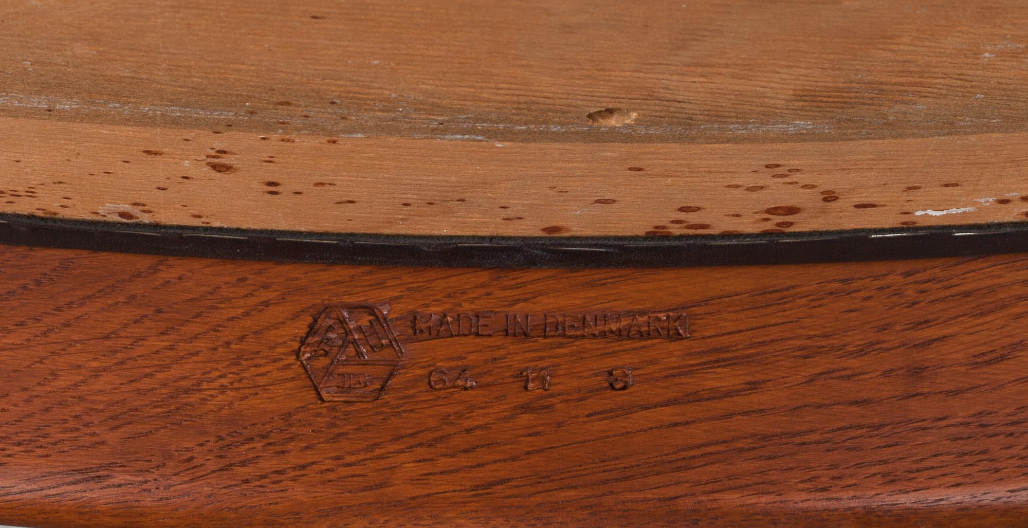 KARMSTOLAR, ett par, Poul Volther, FDB Möbler. Märkt.