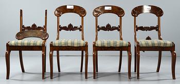 STOLAR, 4 st. Senempire, 1800-talets mitt.