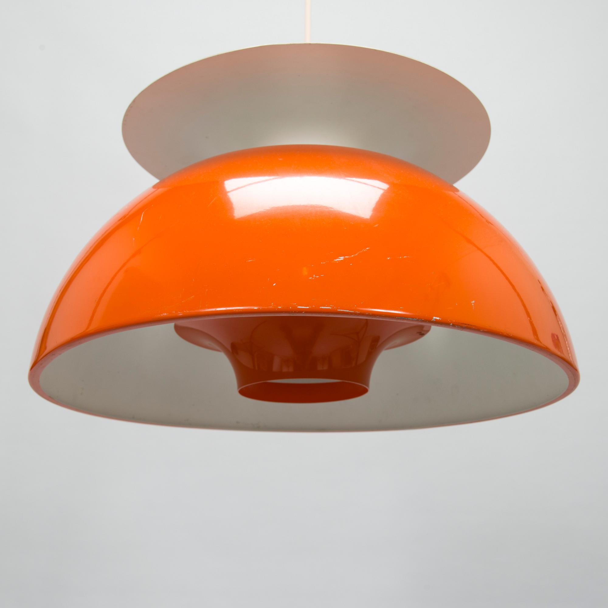 Jørgen Høj, an Artela/Jutlandia ceiling pendant for Holmegaard Denmark, 1960s-70s.