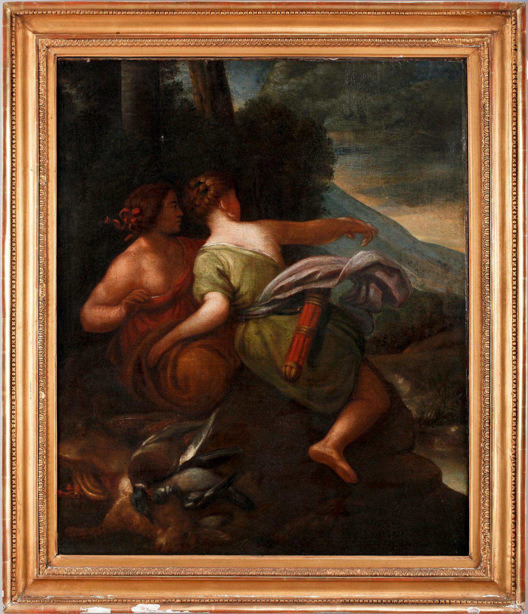 NICOLAS POUSSIN, hans efterföljd. Olja på duk.