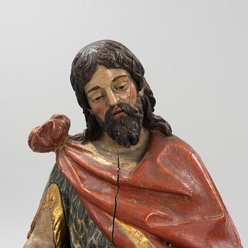 Sculpture, depicting "John the Baptist", Southern Europe, 18th century.