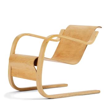 339. Alvar Aalto, a birch armchair model "31", Huonekalu-ja Rakennustyötehdas or Aalto Design, Hedemora, mid-20th century.