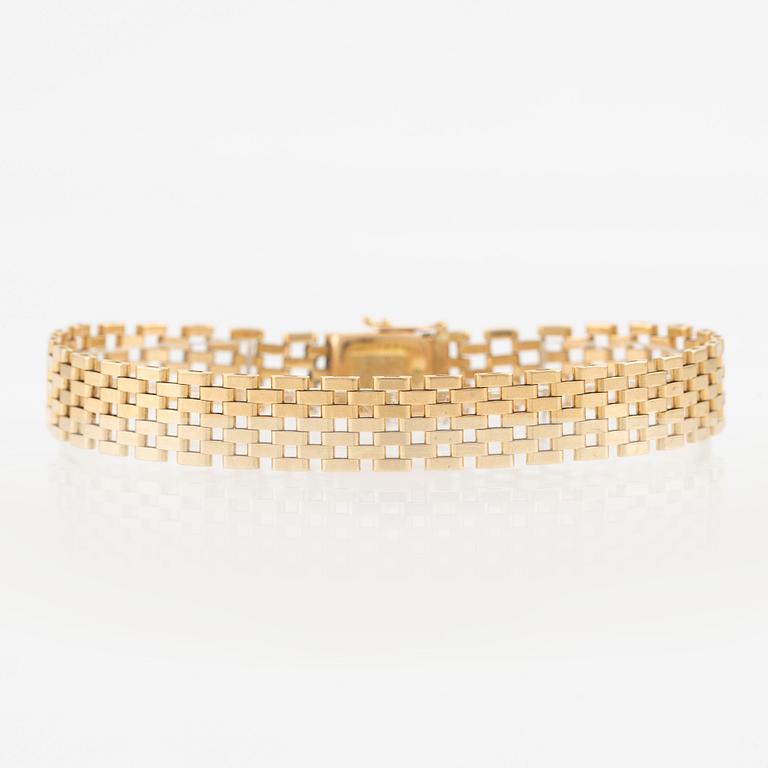 Bracelet, 18K gold, corridor link.