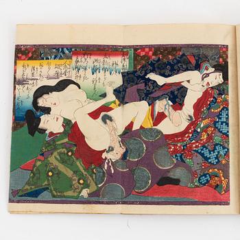 Koikawa Shozan, bok, shunga, Japan 1857.