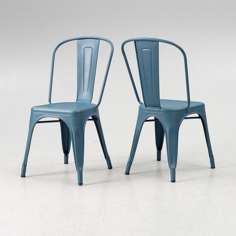 Xavier Pauchard, a set of 8 chairs, Tolix, France.