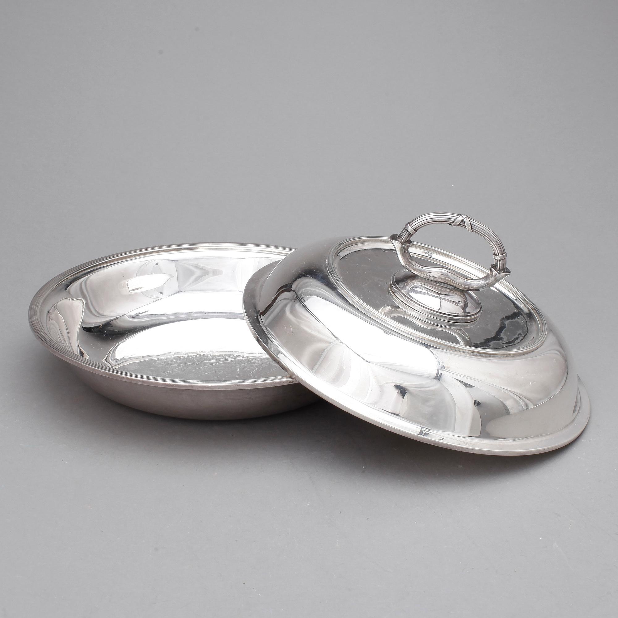 DUBBELKAROTT, sterlingsilver, Okubo, Japan, 1900-tal. Vikt 1607 gr.
