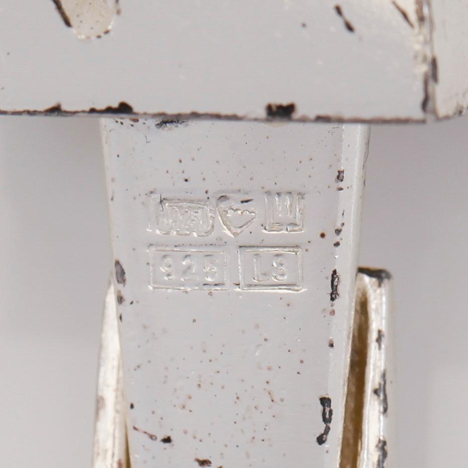 MANSCHETTKNAPPAR, 1 par, sterlingsilver, Björn Weckström, Lapponia, Finland 1988.