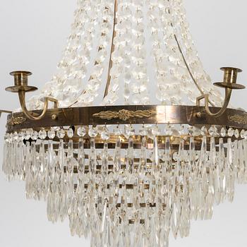 Chandelier, late Gustavian style, 20th century.