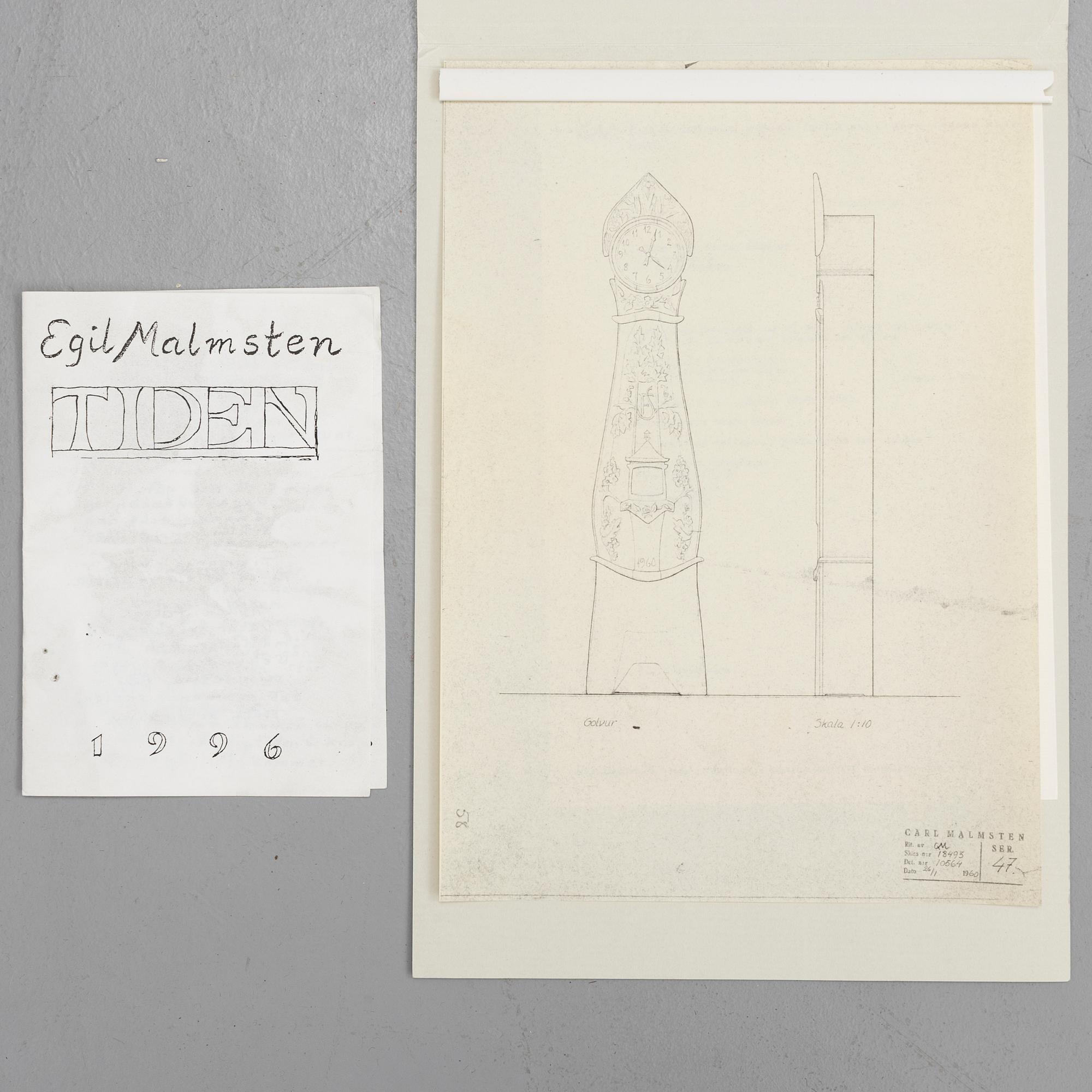 CARL MALMSTEN, golvur, 1969.