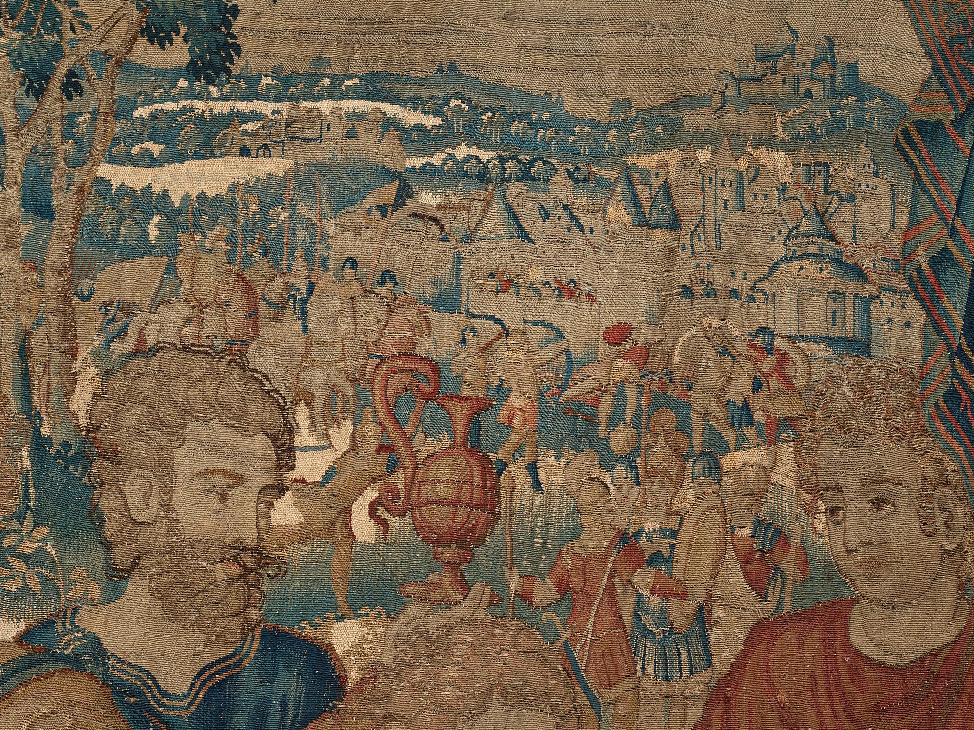 A TAPESTRY, "Alexander the Great", tapestry weave, 
ca 230 x 230,5 cm, Flanders the 17th century.