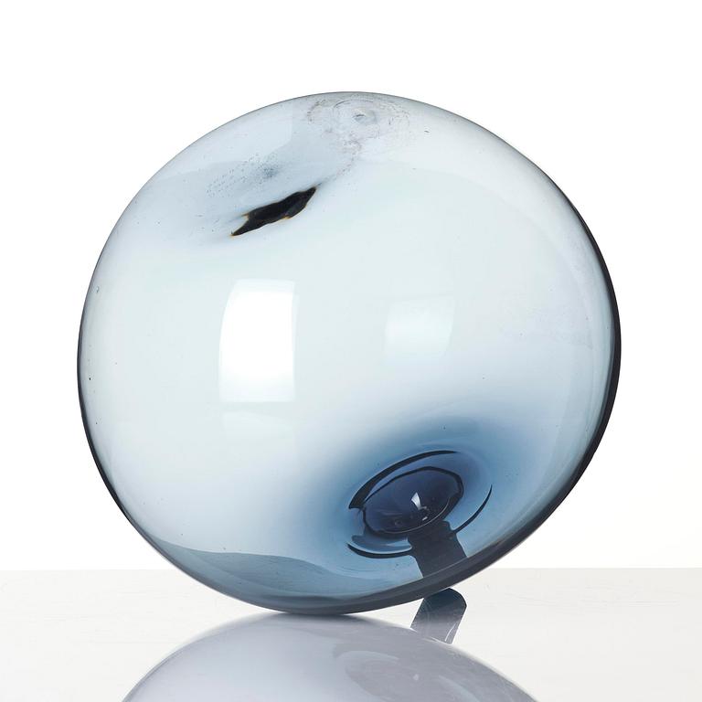 Ingeborg Lundin, a "Melon" glass vase, Orrefors, post 1957.