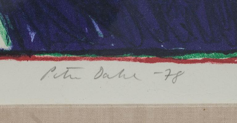 PETER DAHL, färglitografi, signerad, numrerad 30/460 och daterad -78.