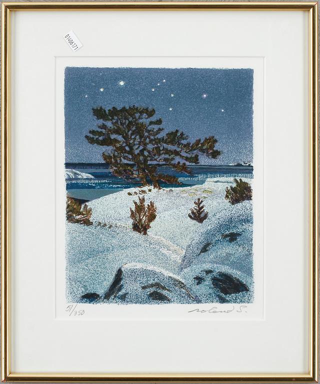 ROLAND SVENSSON, färglitografi, signerad och numrerad 51/350.