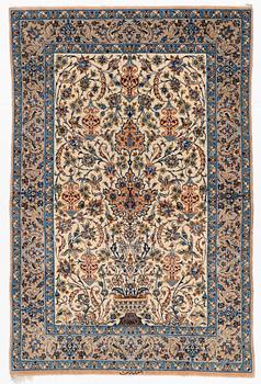 291. A rug, semi-antique, Esfahan, signed Ghena, ca 166 x 109 cm.