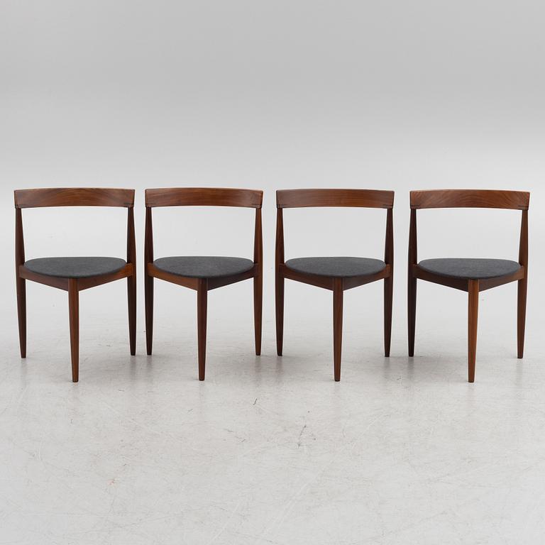 Hans Olsen, dining table and chairs, 4 pcs, Frem Røjle, Denmark, 1950s.