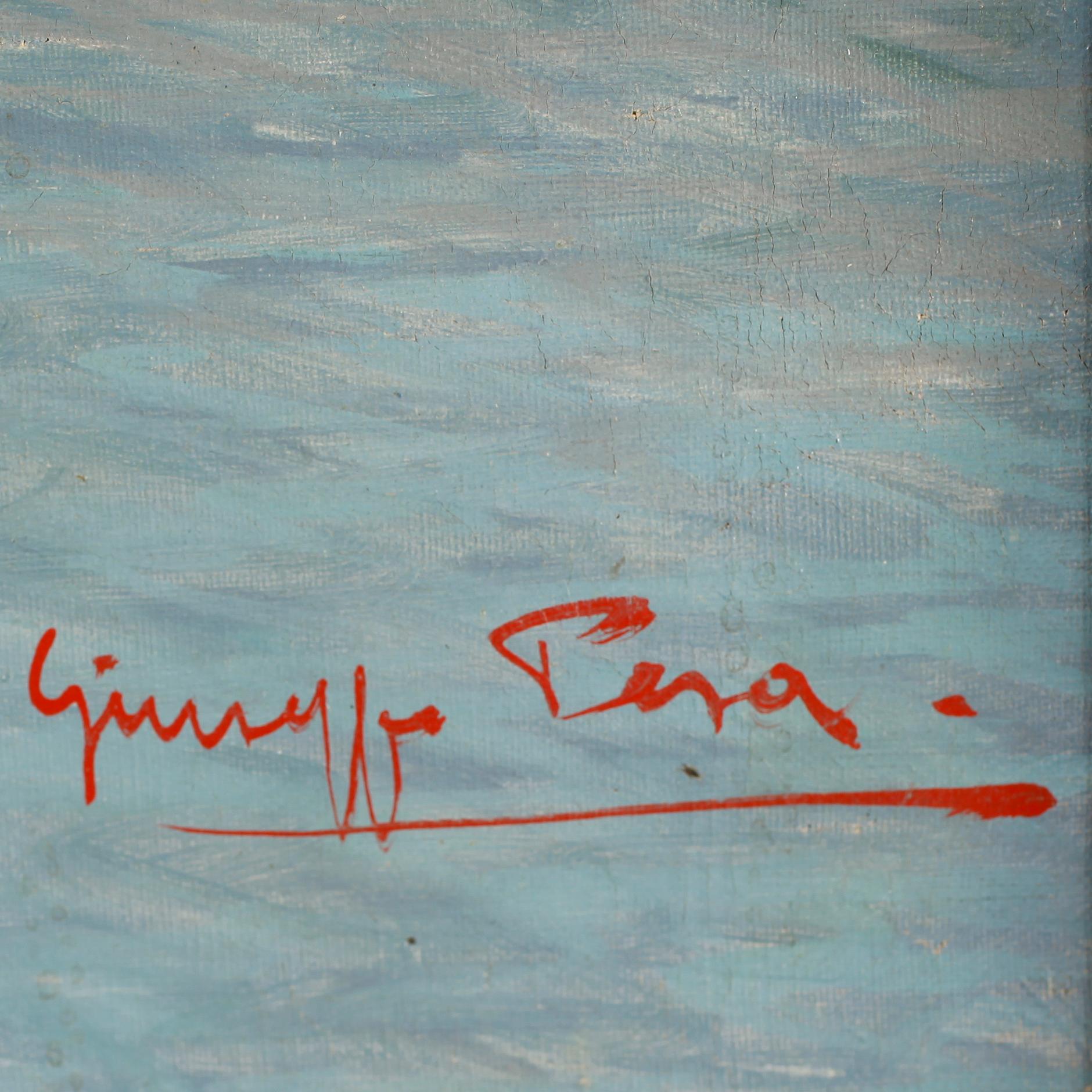 GUISEPPI PESA, olja på duk, signerad.