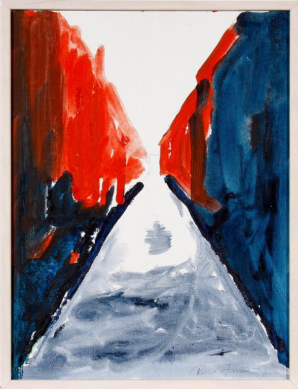 RUNE JANSSON, olja på duk, sign.