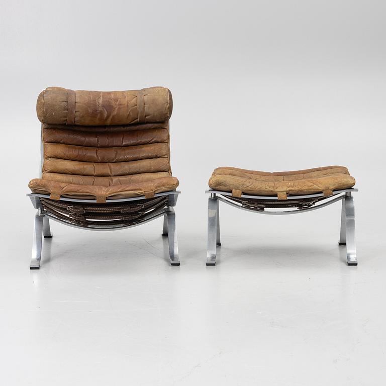 Arne Norell, An 'Ari' armchair with footstool, Norell Möbel, Aneby.