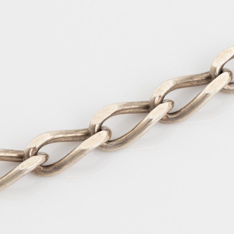 Hermann Siersbol, sterlingsilver large heart necklace, Denmark.