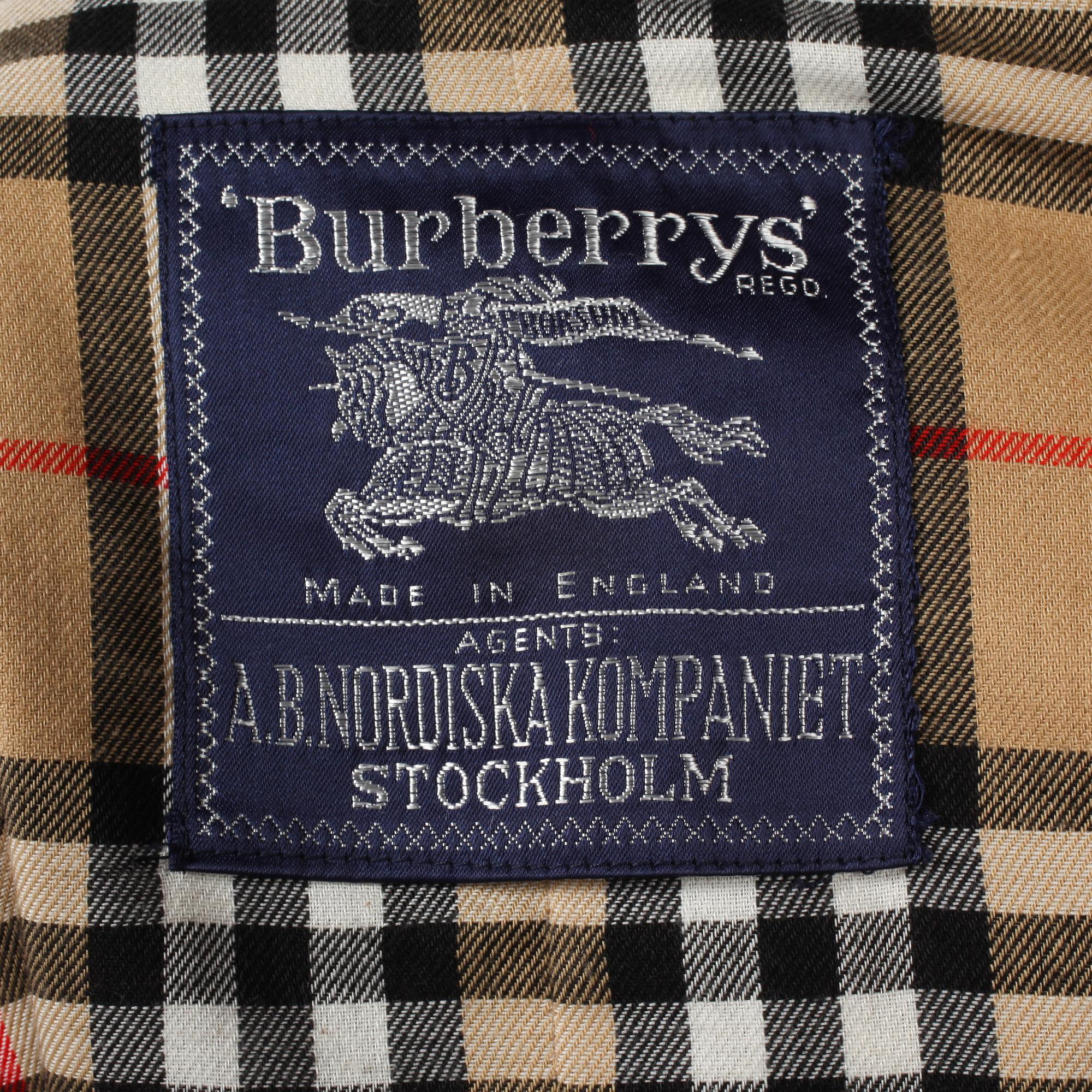 TRENCHCOAT, Burberrys, England, 1900-talets sista kvartal.