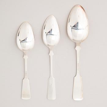 SPOONS, 25 pieces, silver, Finland 20th century.