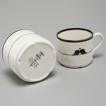 SERVISDELAR, 62 st, porslin, "Nordica", Rörstrand, 1900-talets andra hälft.