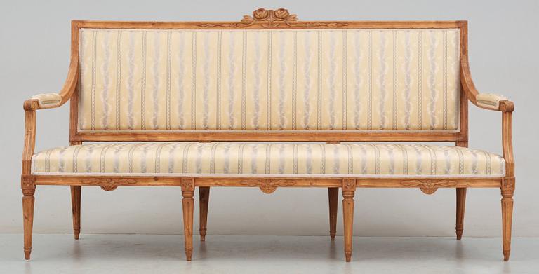 SALONGSGRUPP, tre delar. Gustaviansk, 1700-talets slut.