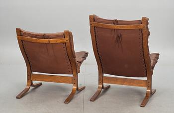 FÅTÖLJER, 2 st, Ingmar Rolling, Westnofa Furniture, Norge, 1970-tal.