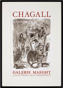 Marc Chagall · MARC CHAGALL, utställningsaffisch.