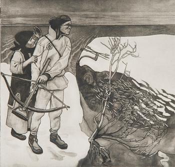 Akseli Gallen-Kallela, "Joukahaisen kosto".