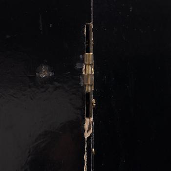 A wooden lacquer screen, 20th century.