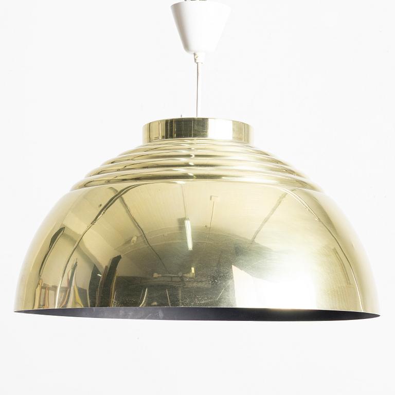 Hans-Agne Jakobsson, A brass ceiling lamp, Hans-Agne Jakobsson AB Markaryd, Sweden, later part of the 20th century.