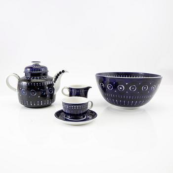 Ulla Procopé, service 9 pcs "Valencia" Arabia Finland porcelain, late 20th century.