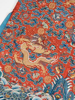 ROCK, broderat siden. Qingdynastin, 1800-tal.