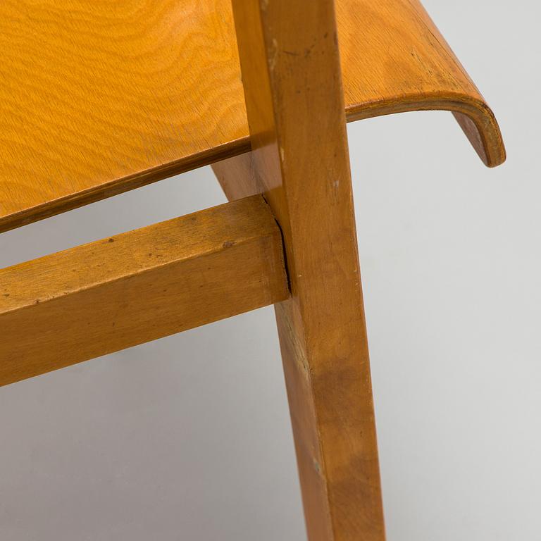 Alvar Aalto, karmstol, modell 51, för OY Huonekalu- ja Rakennustyötehdas A.B. Finland 1930-tal.