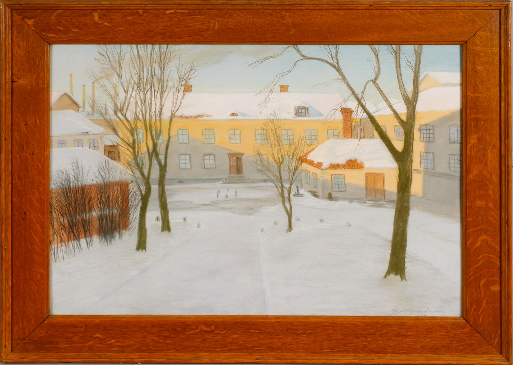 OKÄND KONSTNÄR, 4 st, pasteller,  en signerad Rudolf Andersson och daterad 1925.